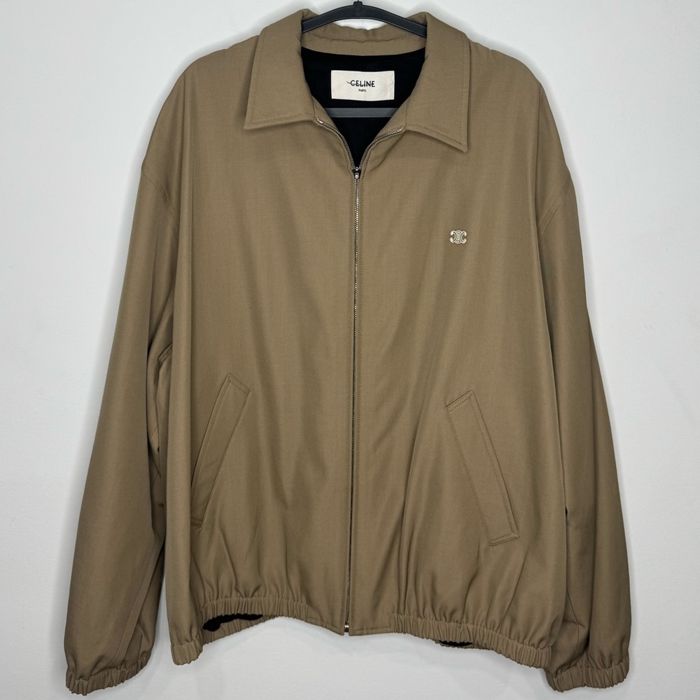 Celine Wool and Cotton-Blend Gabardine Blouson Jacket Men’s EU 52/US XL